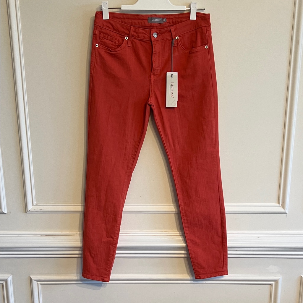 Just Usa Brand Women's Reddish/Orange Skinny Jeans